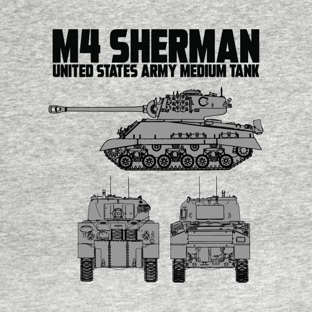 M4 SHERMAN by theanomalius_merch